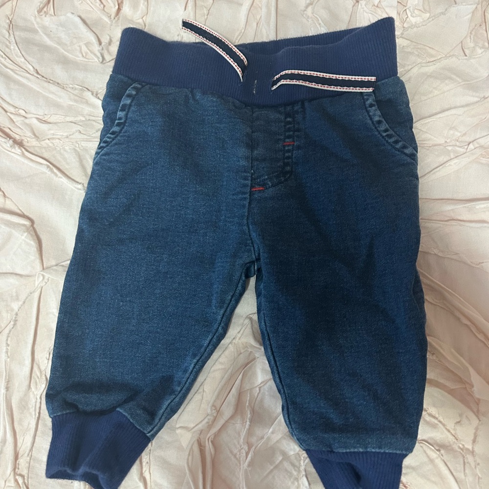 ED by Ellen DeGeneres Navy Blue Kids Jogger Pants EUC 3 months